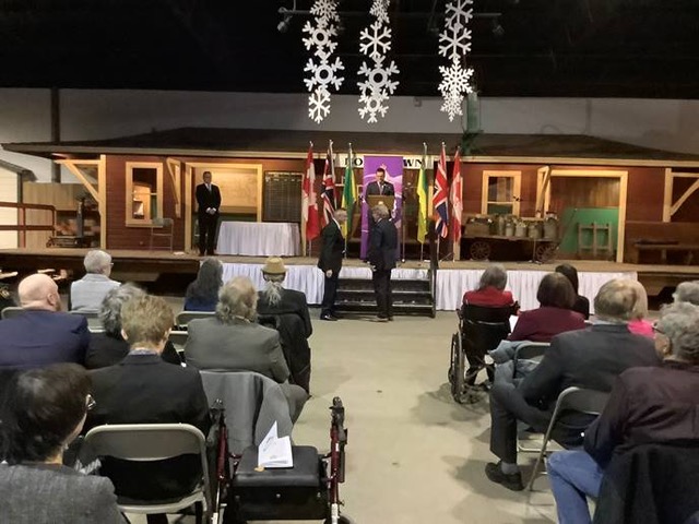 photo of Dwayne Brenna receiving the Queen Elizabeth II Platinum Jubilee Medal